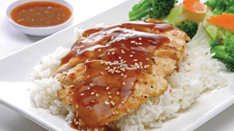 Chicken Teriyaki with Tofu and Mushrooms